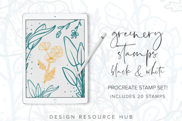 Download Greenery Stamps Procreate Stamps - Stamps Collection