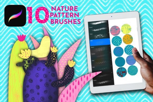 Download Procreate Pattern Brushes, Repeat Stamps - Stamps Collection