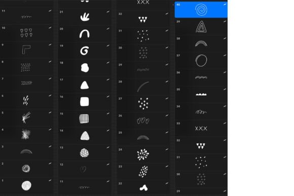 Download Procreate Stamps - Abstract Doodle - Stamps Collection
