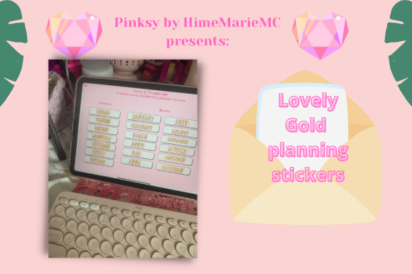 Download Lovely Gold Digital Planning Stickers - Digital Collection