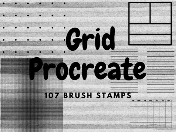 Download Grid Procreate Brush Stamps - Stamps Collection