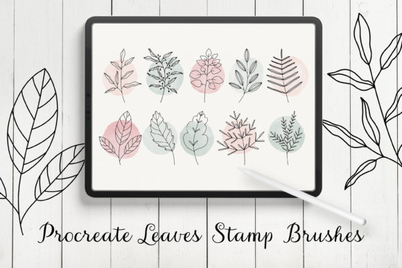 Download Leaves and Branches Procreate Stamps - Stamps Collection