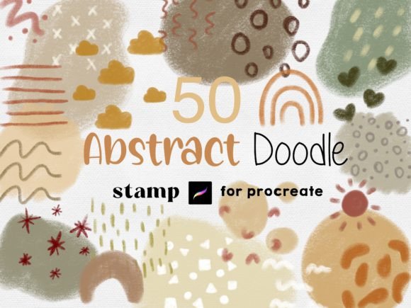 Download Procreate Abstract Stamps Boho Pastel - Stamps Collection