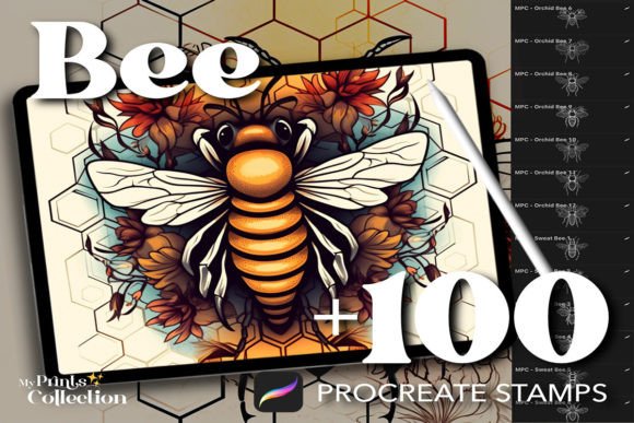 Download 100+ Bee Tattoo Stamps Procreate - Stamps Collection