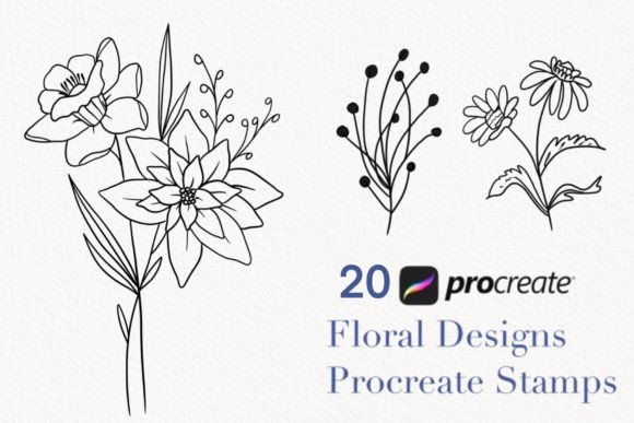 Download Procreate Botanical Stamps - Stamps Collection