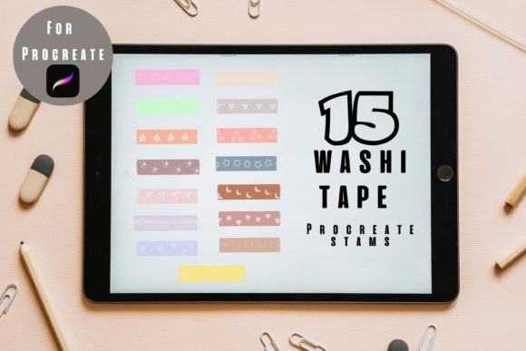 Download Washi Tape Procreate Stamps - Stamps Collection