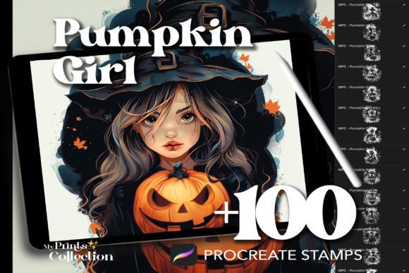 Download 100+ Procreate Girl Pumpkin Stamps - Stamps Collection