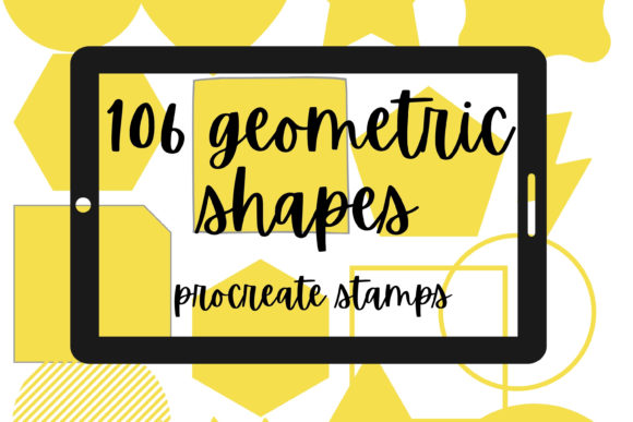 Download 106 Geometric Shapes Procreate Stamps - Stamps Collection