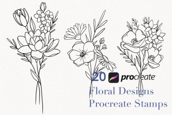 Download Procreate Botanical Stamps - Stamps Collection