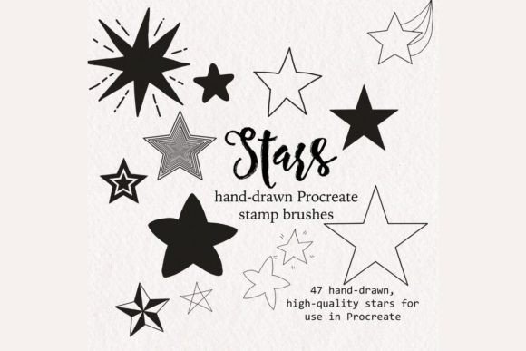 Download Procreate Star Brush Stamps - Stamps Collection
