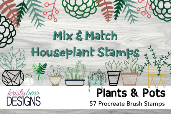 Download Procreate Brushes - Houseplant Stamps - Stamps Collection