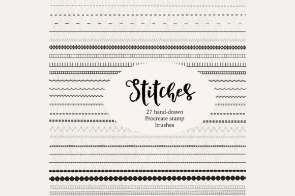 Download Procreate Stitches Brush Stamps - Stamps Collection