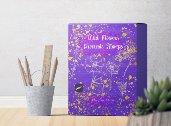 Download Wild Flower Stamps Procreate Bundle V 5 - Stamps Collection