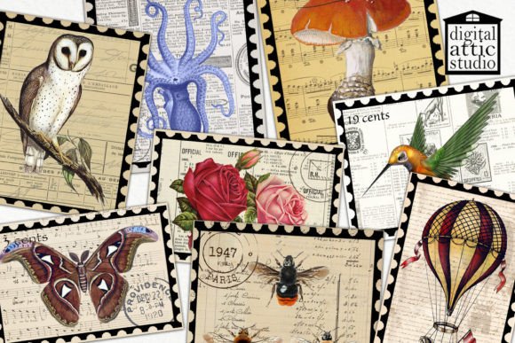 Download Vintage Variety Stamps - Stamps Collection