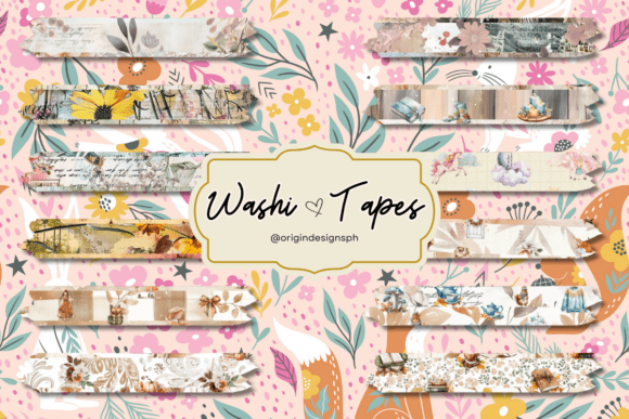 Download Digital Washi Tape Planner Journal - Digital Collection