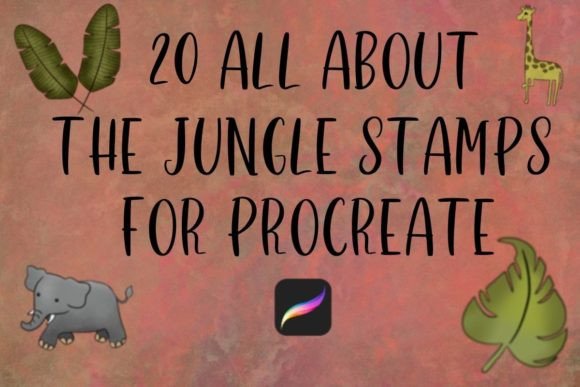 Download 20 Jungle Stamps for Procreate - Stamps Collection