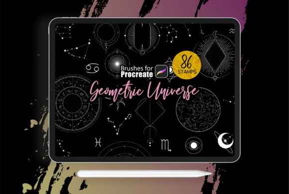 Download Procreate - Geometric Universe Stamps - Stamps Collection