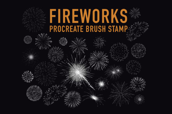 Download Fireworks Stamps Brushes for Procreate - Stamps Collection
