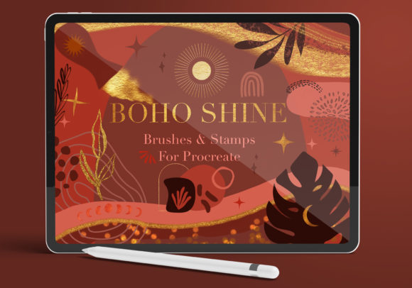 Download Boho Shine - Procreate Brushes &amp; Stamps - Stamps Collection