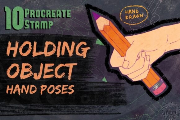 Download Holding Object Hand Stamps - Stamps Collection