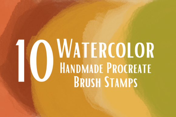 Download Watercolor Procreate Brush Stamps Set - Stamps Collection