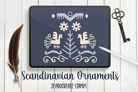 Download Scandinavian Abstract Procreate Stamps - Stamps Collection
