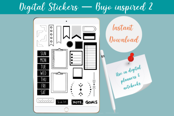 Download Digital Stickers Bujo - Digital Collection