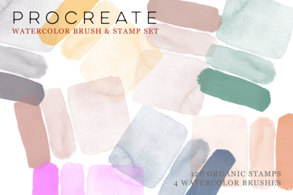 Download Procreate Watercolor Brush &amp; Stamps - Stamps Collection