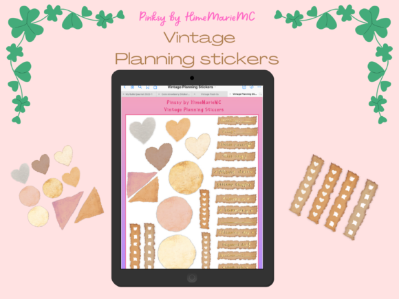 Download Digital Planning Stickers | Vintage - Digital Collection