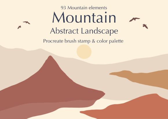 Download Procreate Stamps Brushes Mountain - Stamps Collection