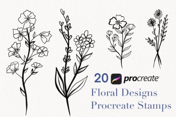 Download Procreate Botanical Stamps - Stamps Collection